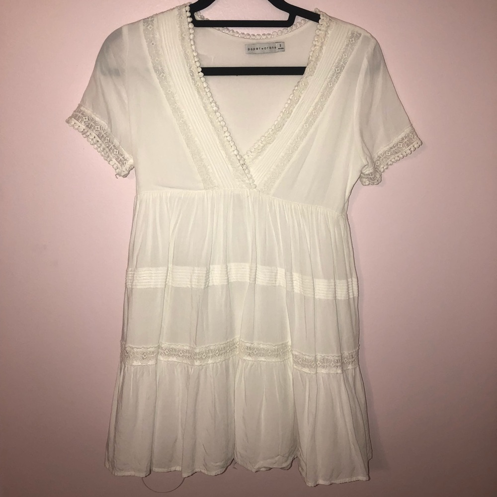 Antique store white dress